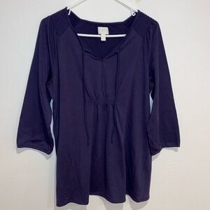 3/4 Sleeve Maternity Top, Size Large